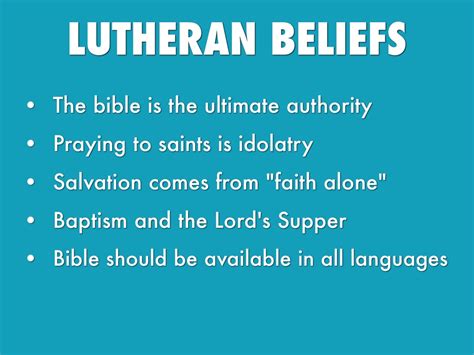 What do lutherans believe. Things To Know About What do lutherans believe. 